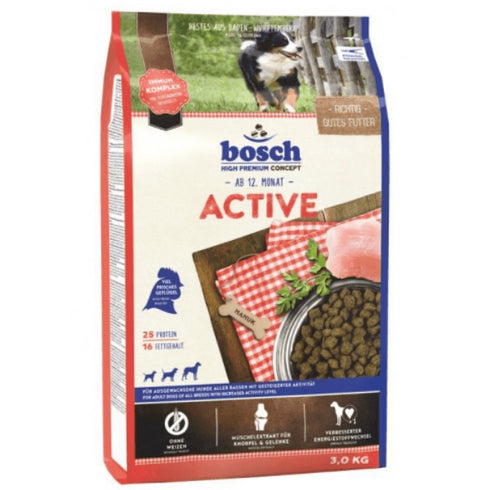 Hrana uscata pentru caini Bosch Adult Active 3 kg